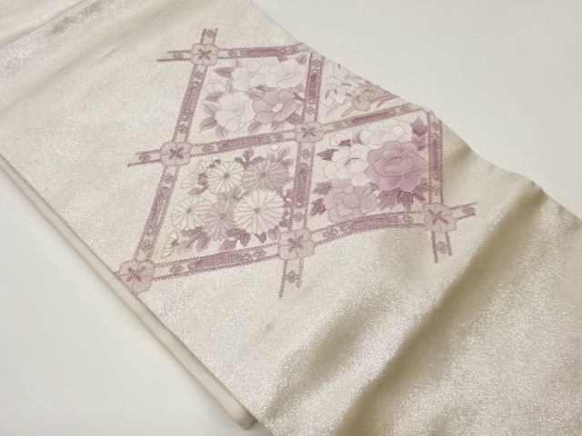 JAPANESE NAGOYA OBI / SAGARA KNOTS / FLOWERS